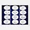 Designart - Zodiac Signs On Blue - Modern Canvas Wall Art Print